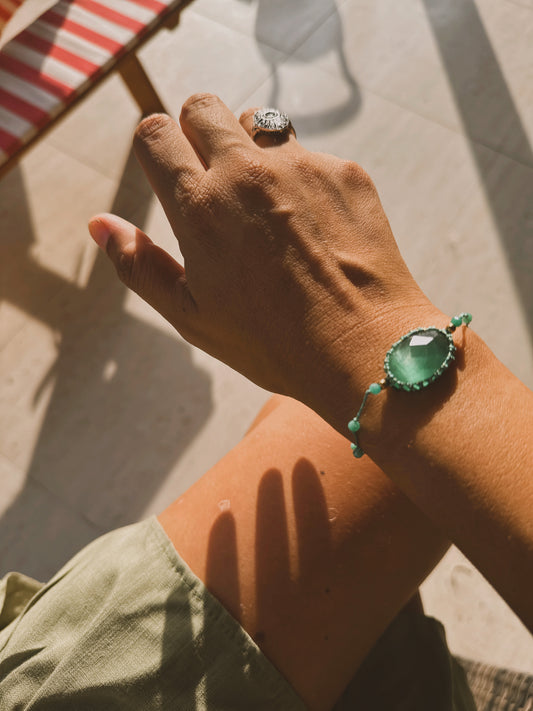 Pulsera Jaipur Apatita Turquesa