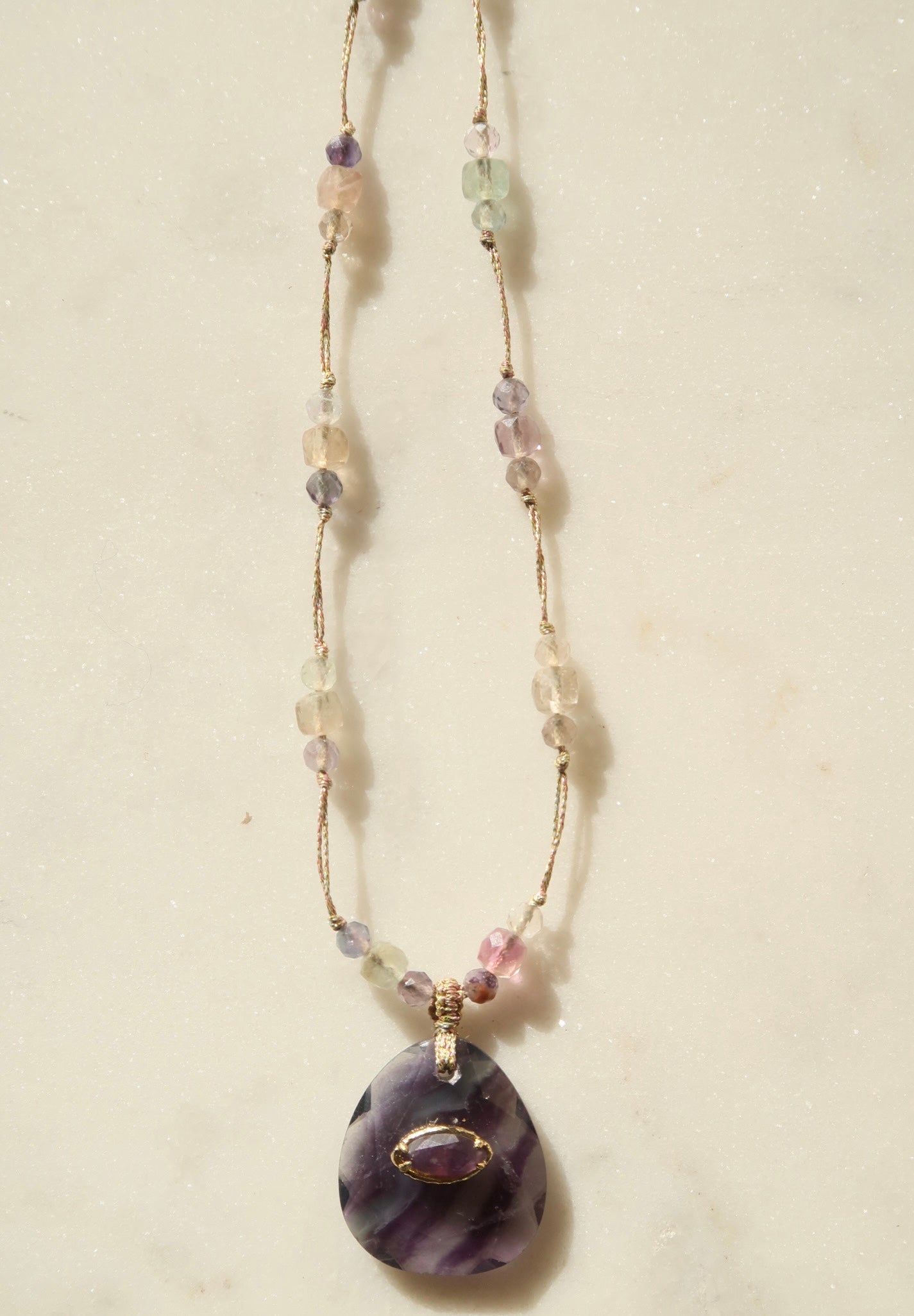 Jaipur Fluorita-Amatista