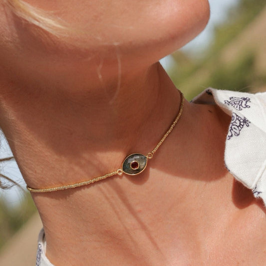 Choker Paris Labradorita