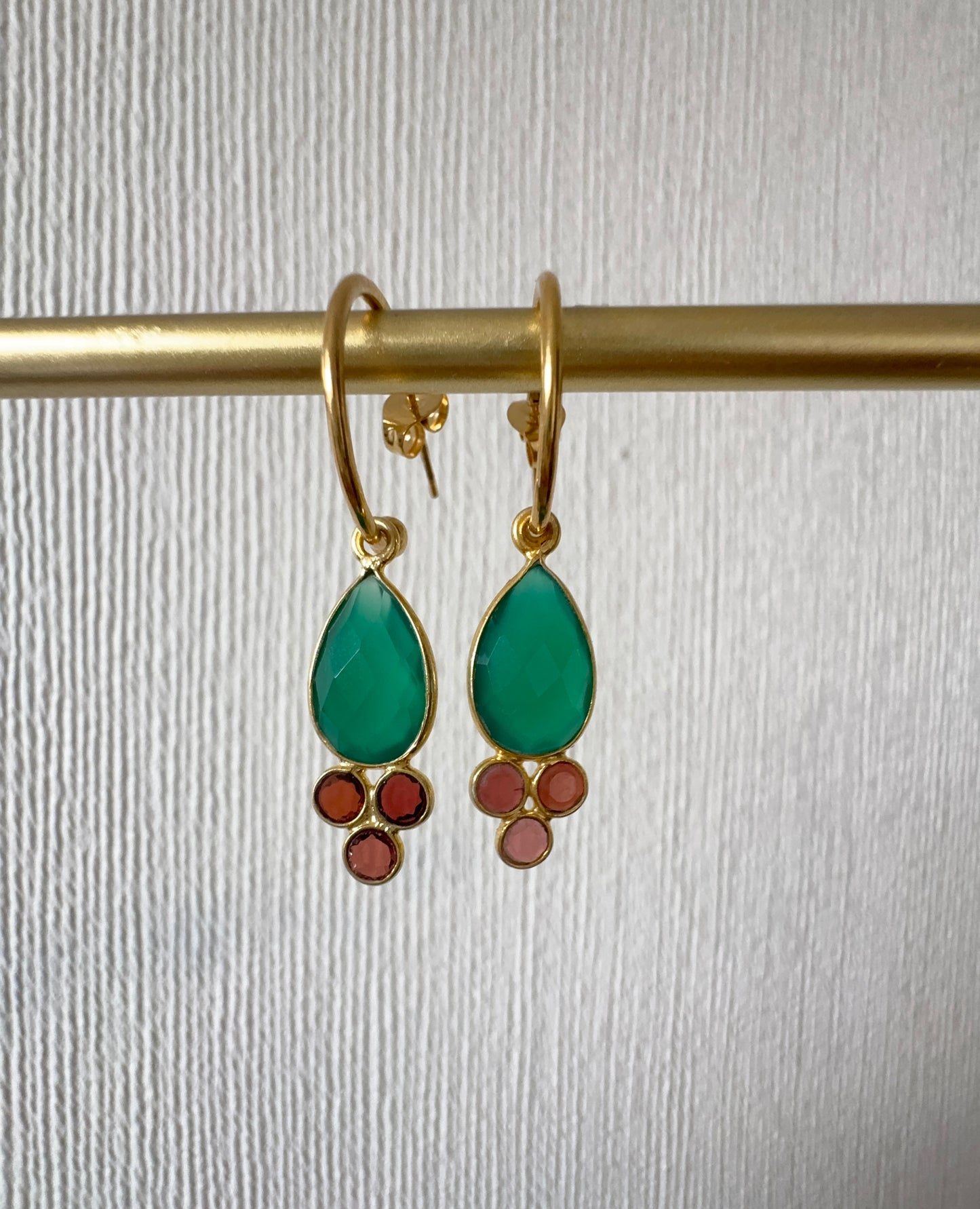 Aros Triana Ónix Verde