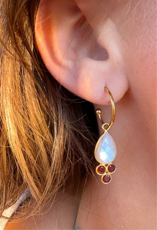 Aros Triana Piedra Luna