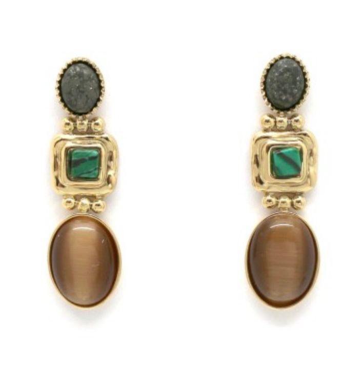 Aros Gaspar Ojo de Tigre