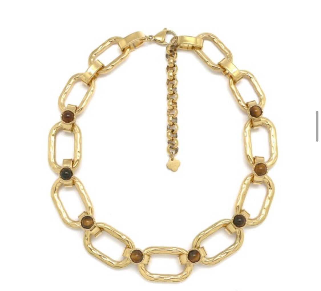 Collar Mira Ojo de Tigre