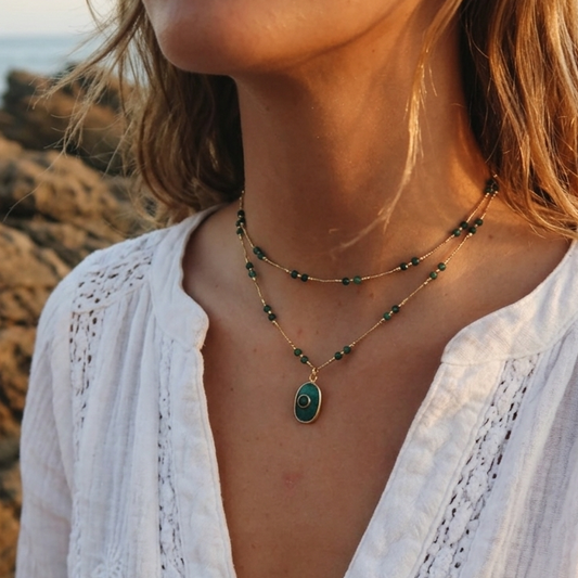 Collar Berna Raíz de Esmeralda