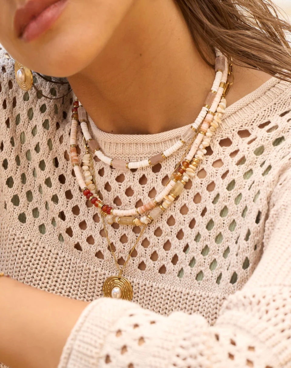 Collar Nola Ágata y Jaspe Verde