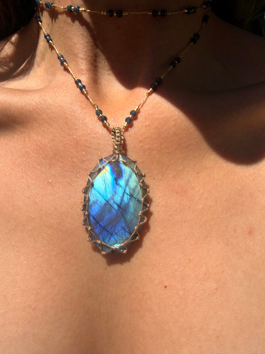 Collar Jaipur Labradorita Largo XL