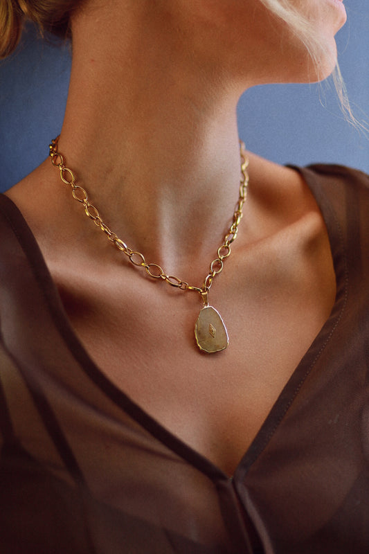 Collar Praga Cuarzo Rutilado