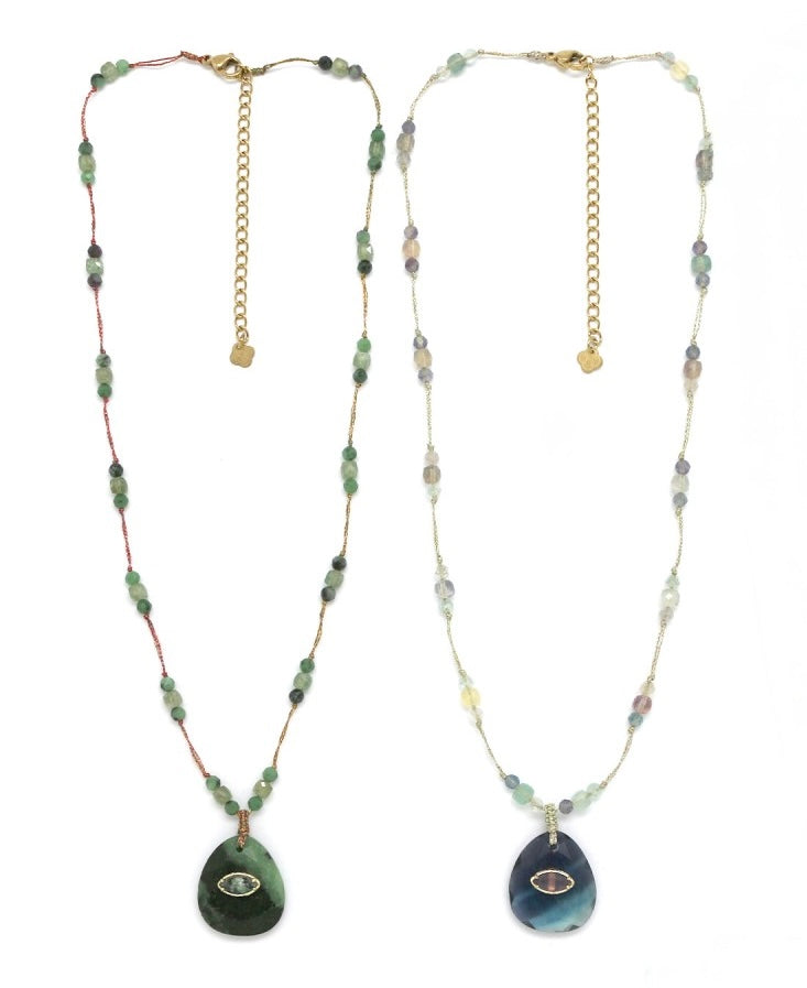 Collar Jaipur Rubí Zoisita