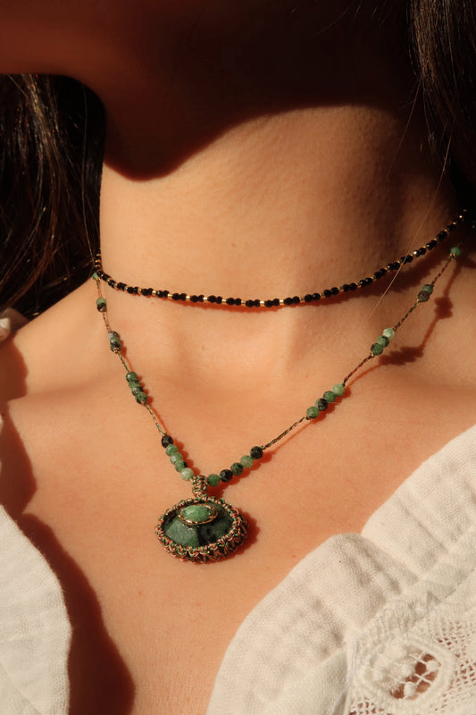 Collar Anouk Rubí Zoisita