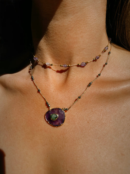 Collar Paulette Amatista