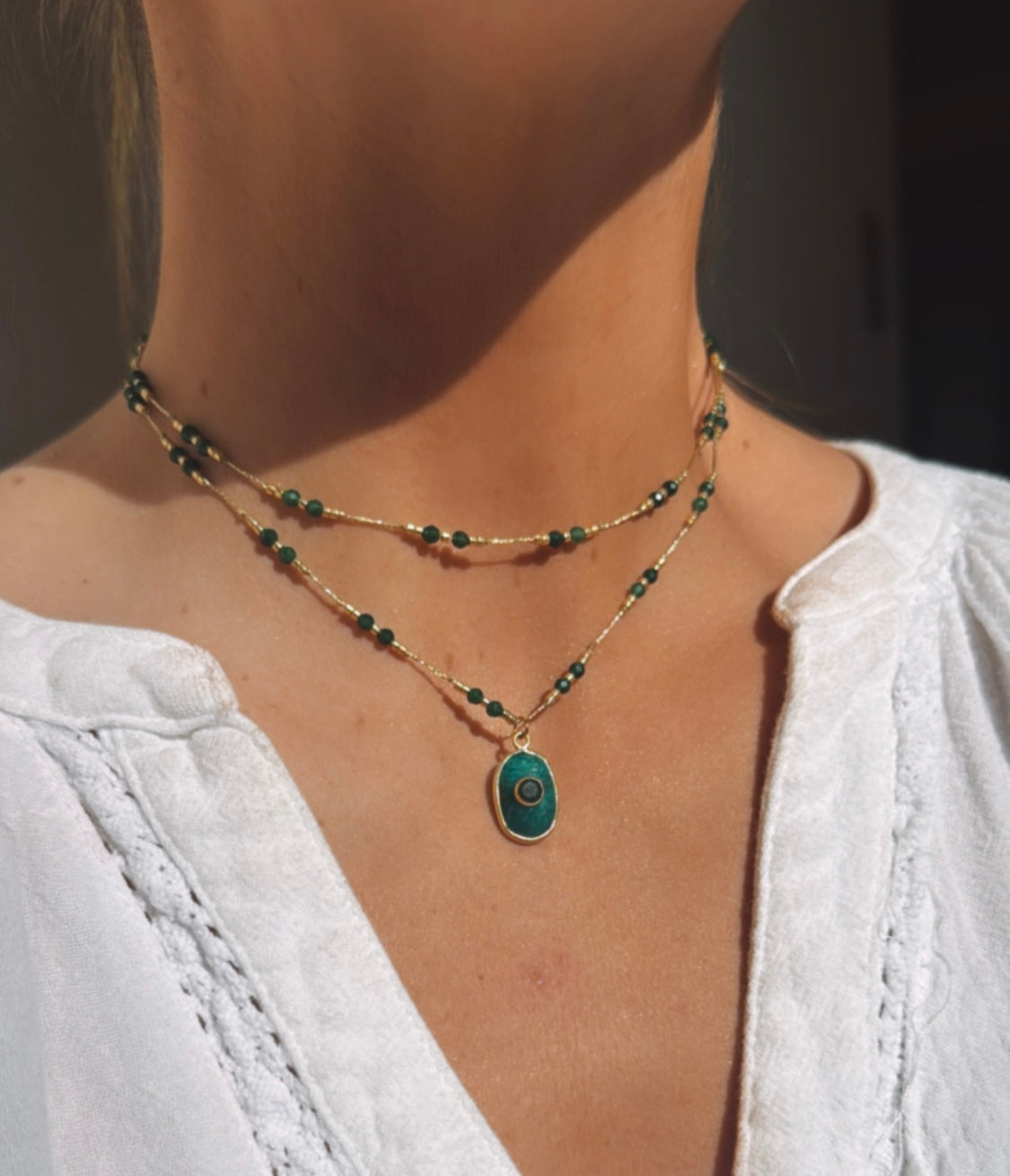 Collar Berna Raíz de Esmeralda