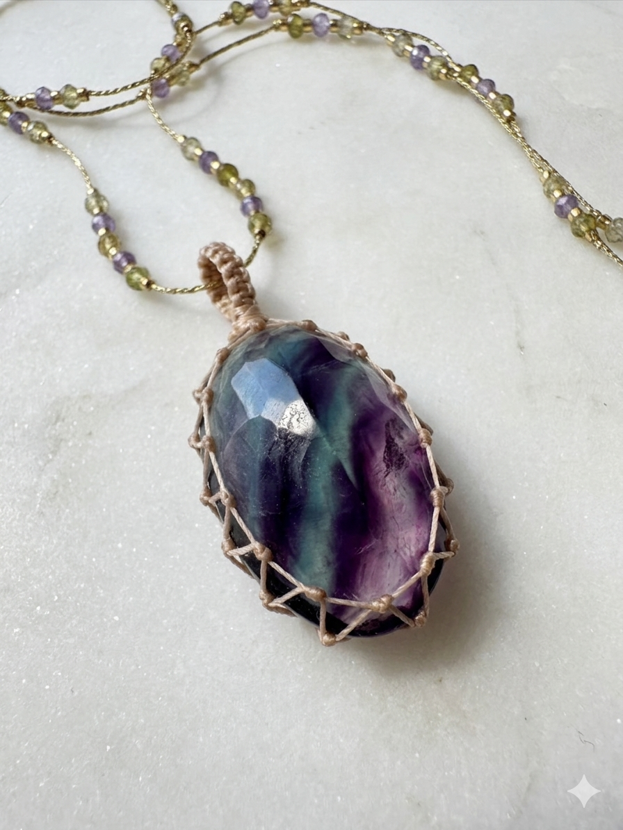 Collar Jaipur Fluorita Largo