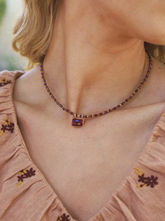 Collar Bruna Granate