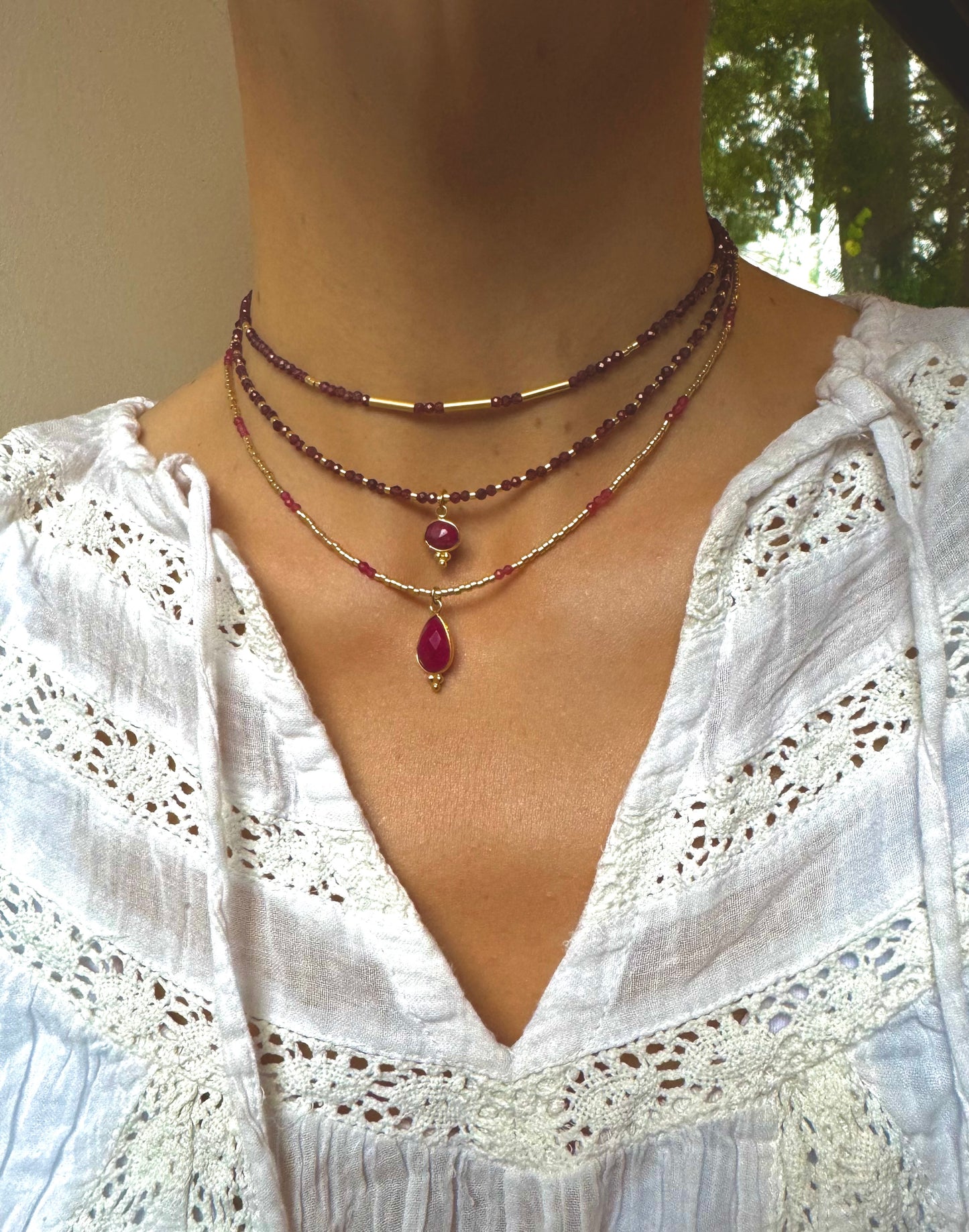 Collar Pedro Granate