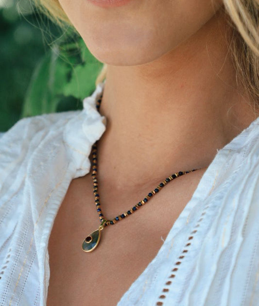 Collar Ana Lapislázuli-Labradorita