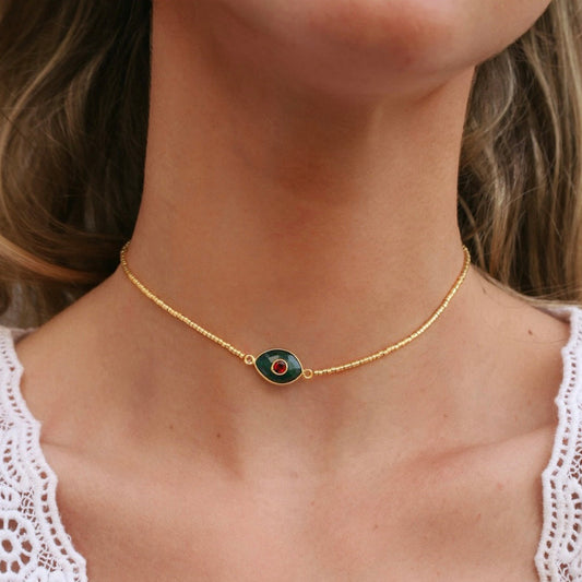 Choker Paris Raíz de Esmeralda