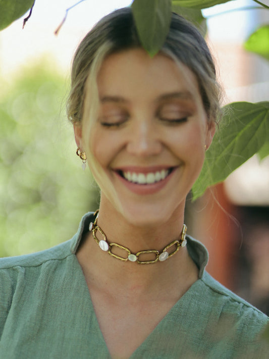 Collar Aura Nácar