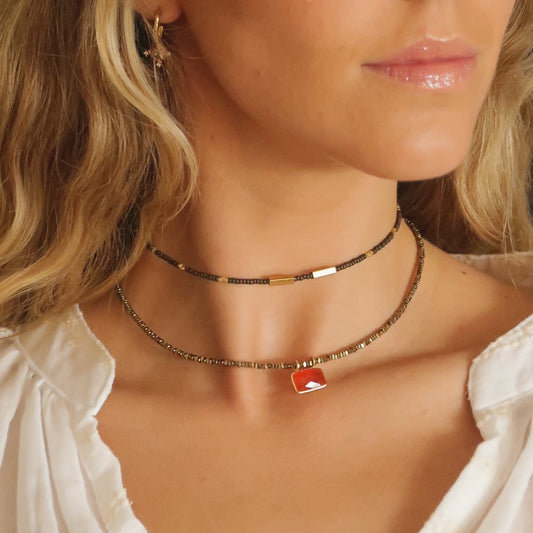 Collar Lara Cornalina