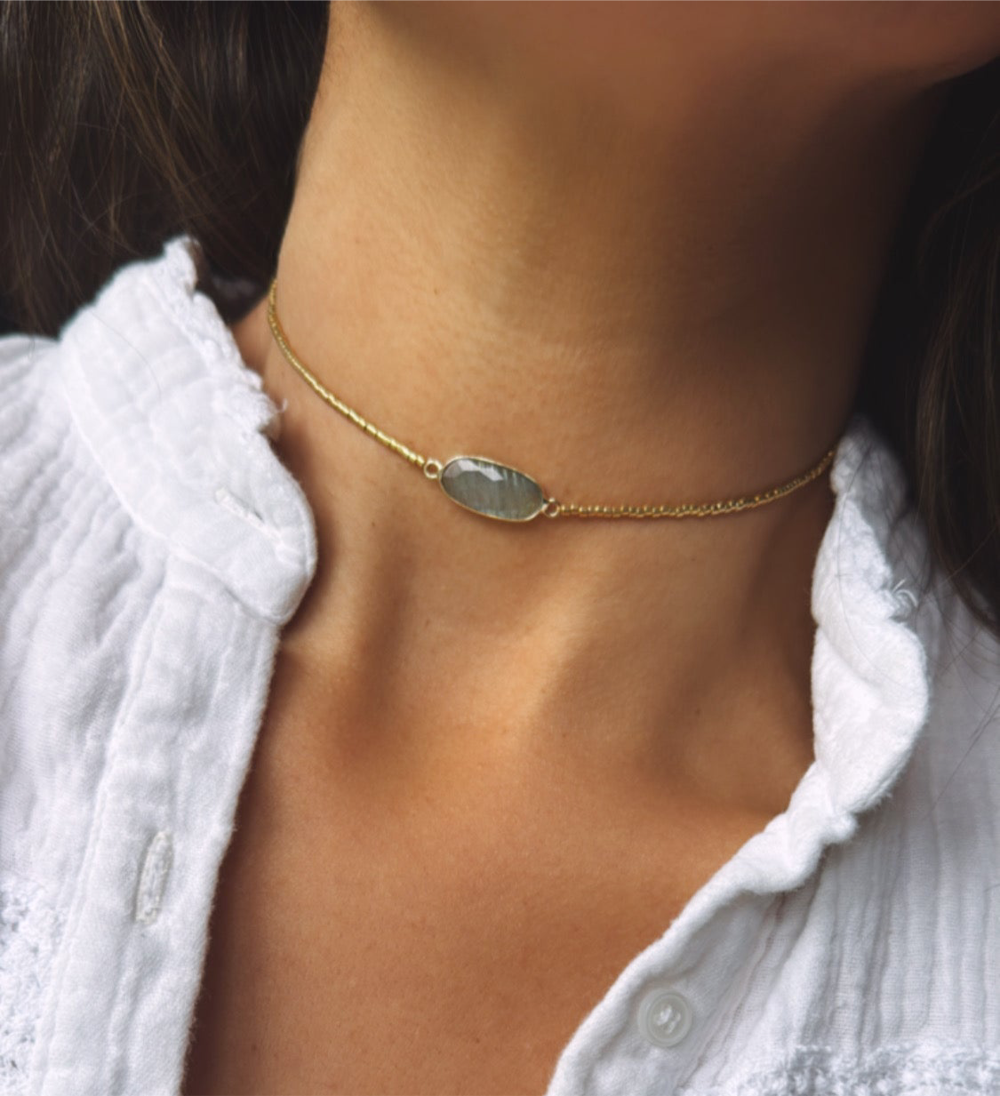 Choker Isis Labradorita