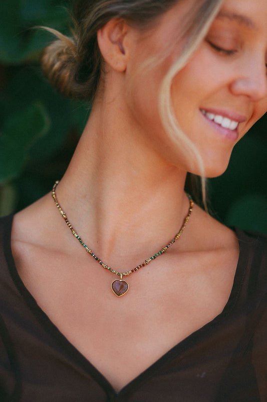 Collar Ema Cuarzo Ahumado