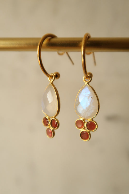 Aros Triana Piedra Luna