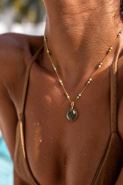 Collar Jaipur Fluorita Verde