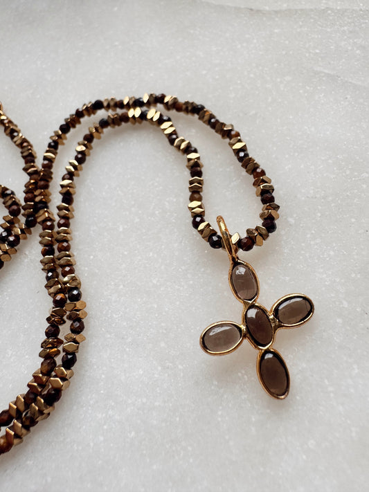 Collar Lucia Cuarzo Ahumado