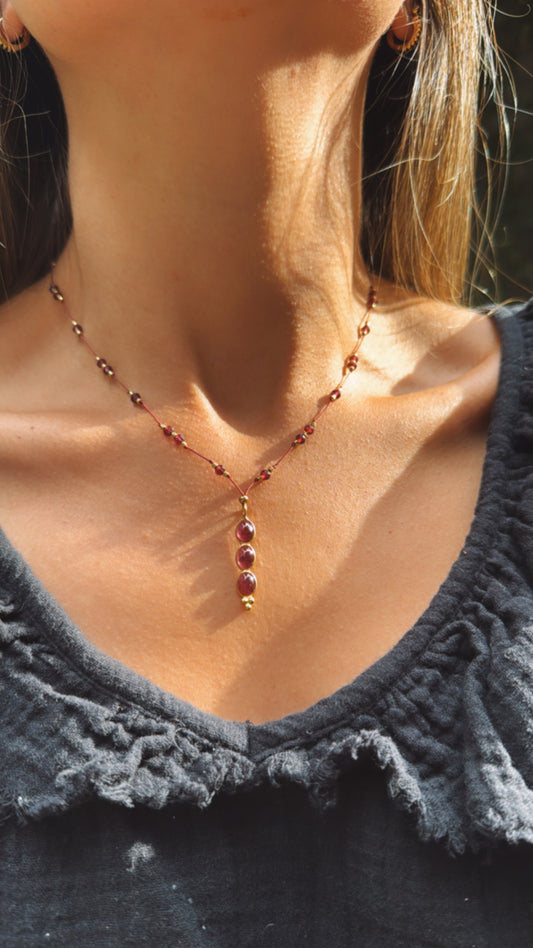 Collar Aurelie Granate