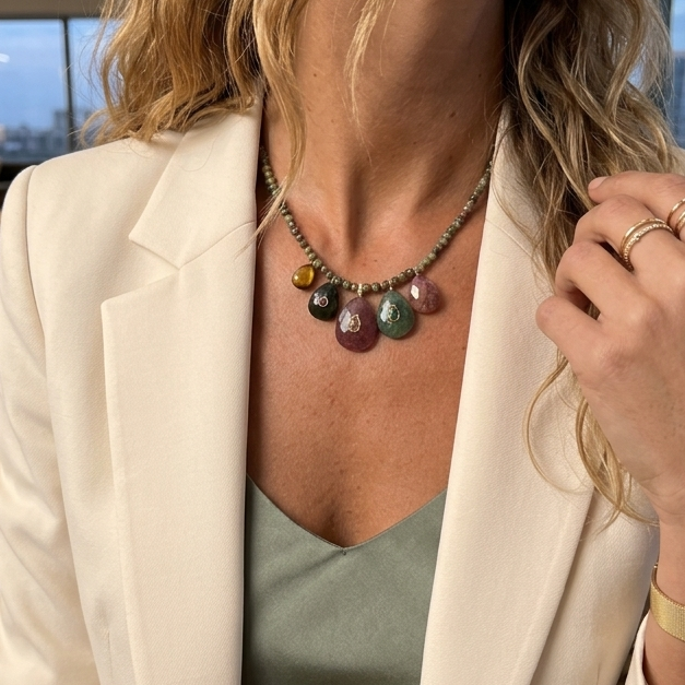 Collar Simone Piedras