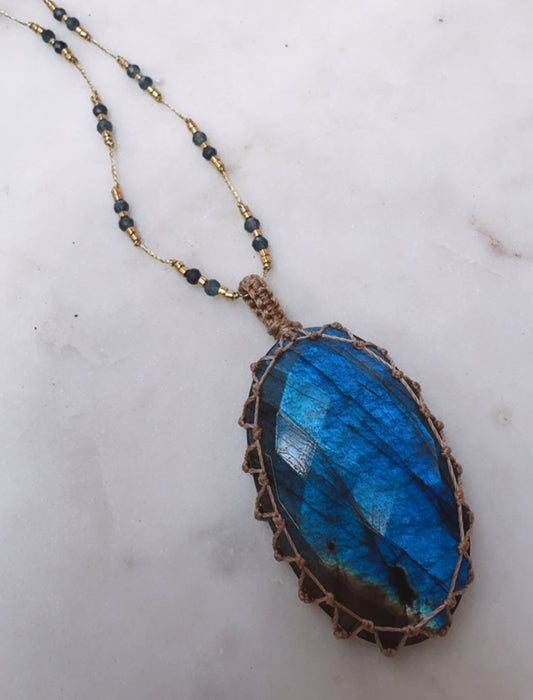 Collar Jaipur Labradorita Largo XL