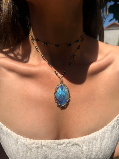 Collar Jaipur Labradorita Largo XL