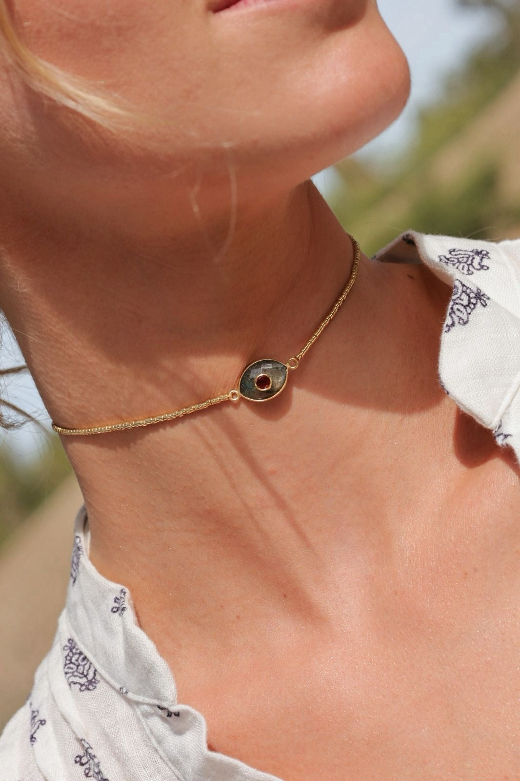 Choker Paris Labradorita