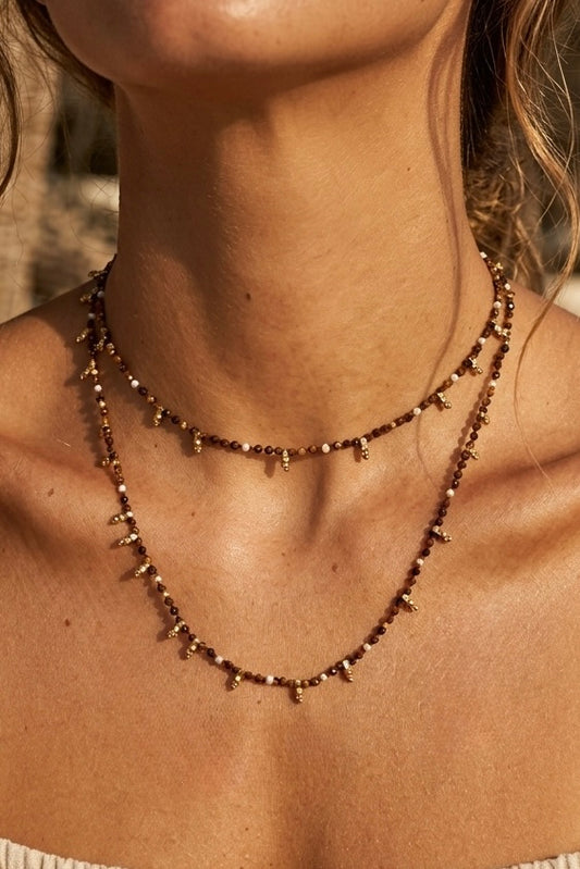 Collar Largo Amelia Ojo de Tigre