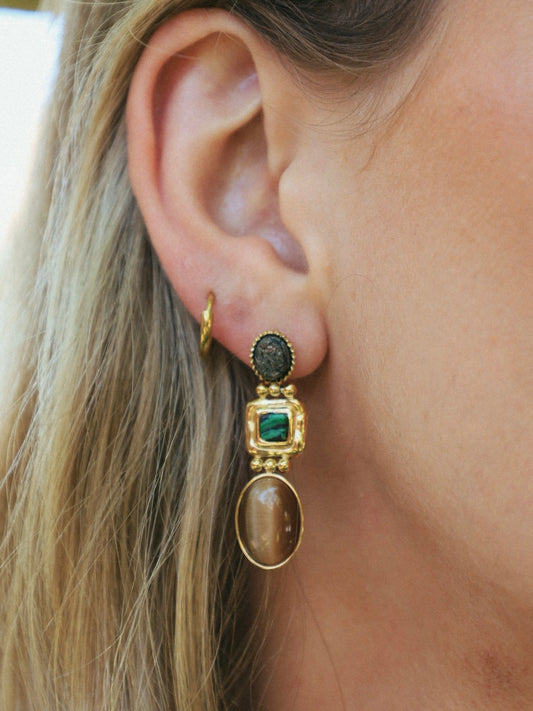 Aros Gaspar Ojo de Tigre