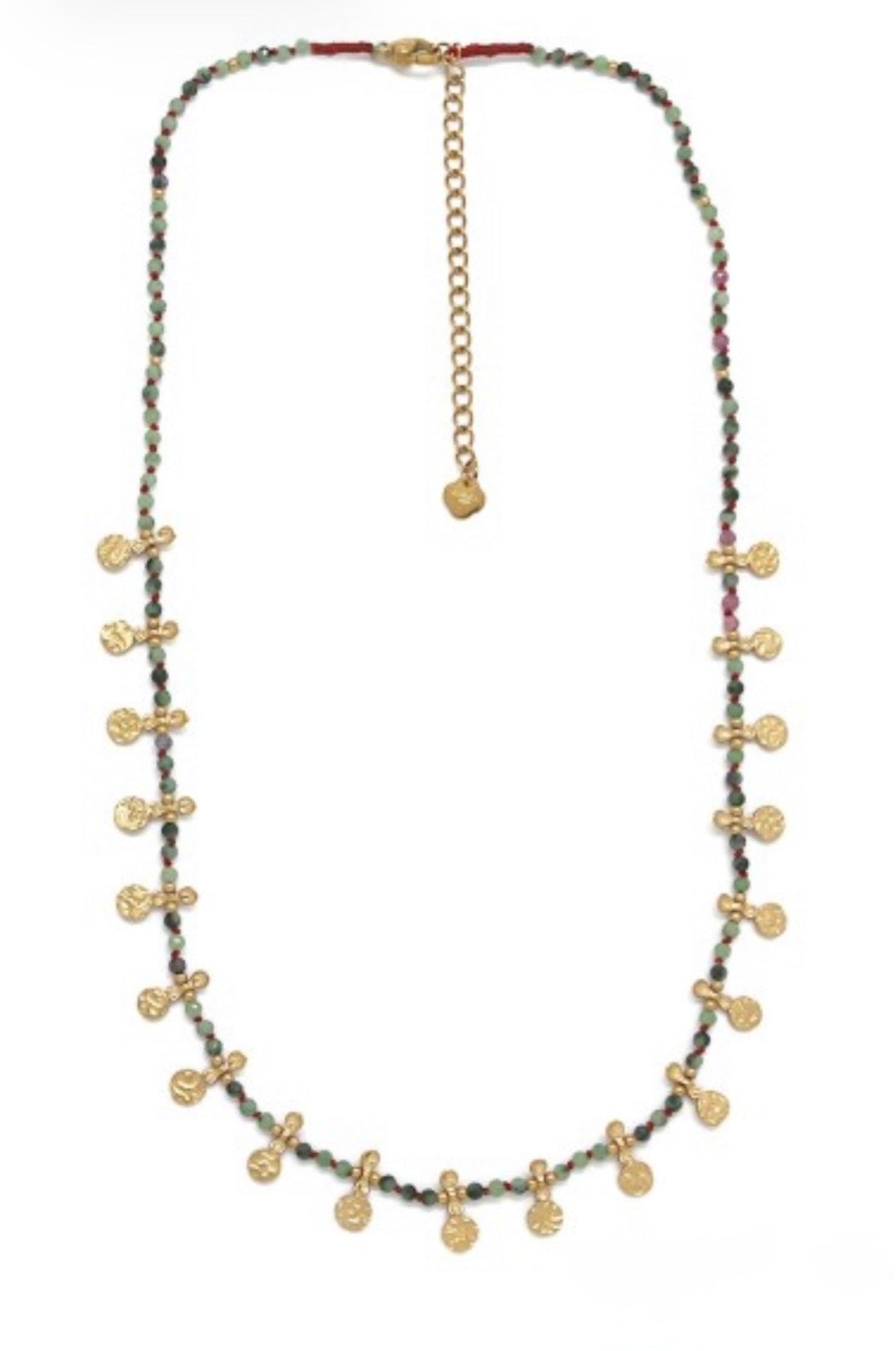 Collar Charlotte Rubí Zoisita