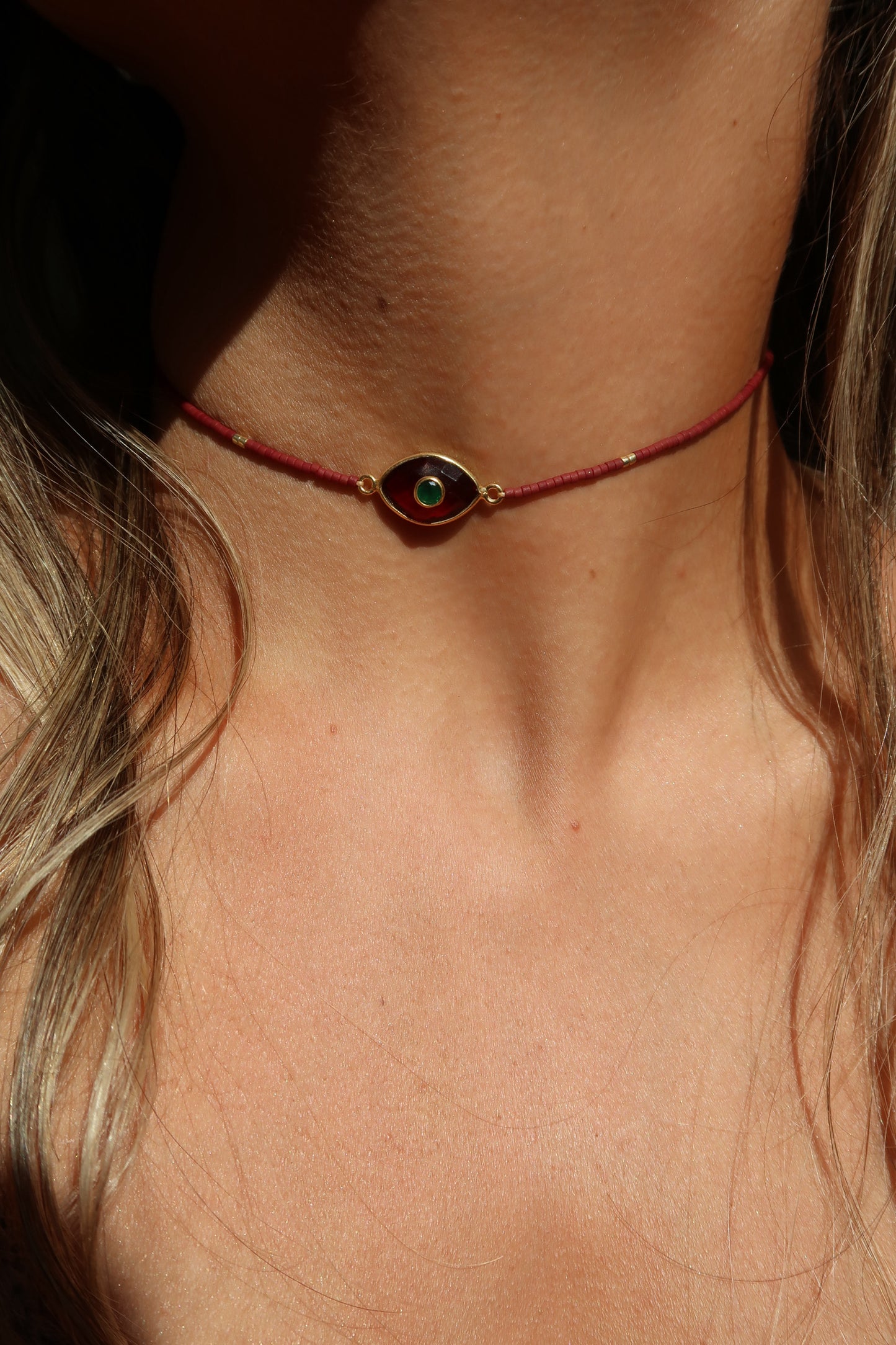 Choker Paris Granate
