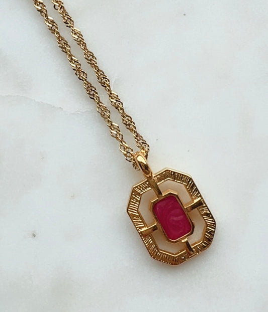 Collar Simone Magenta