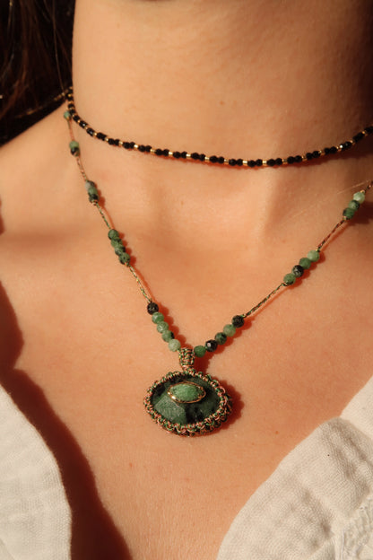 Collar Anouk Rubí Zoisita