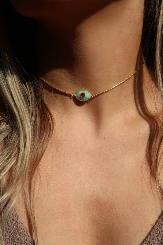 Choker Paris Amazonita