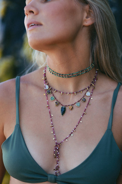 Collar Largo Amelia Rubí