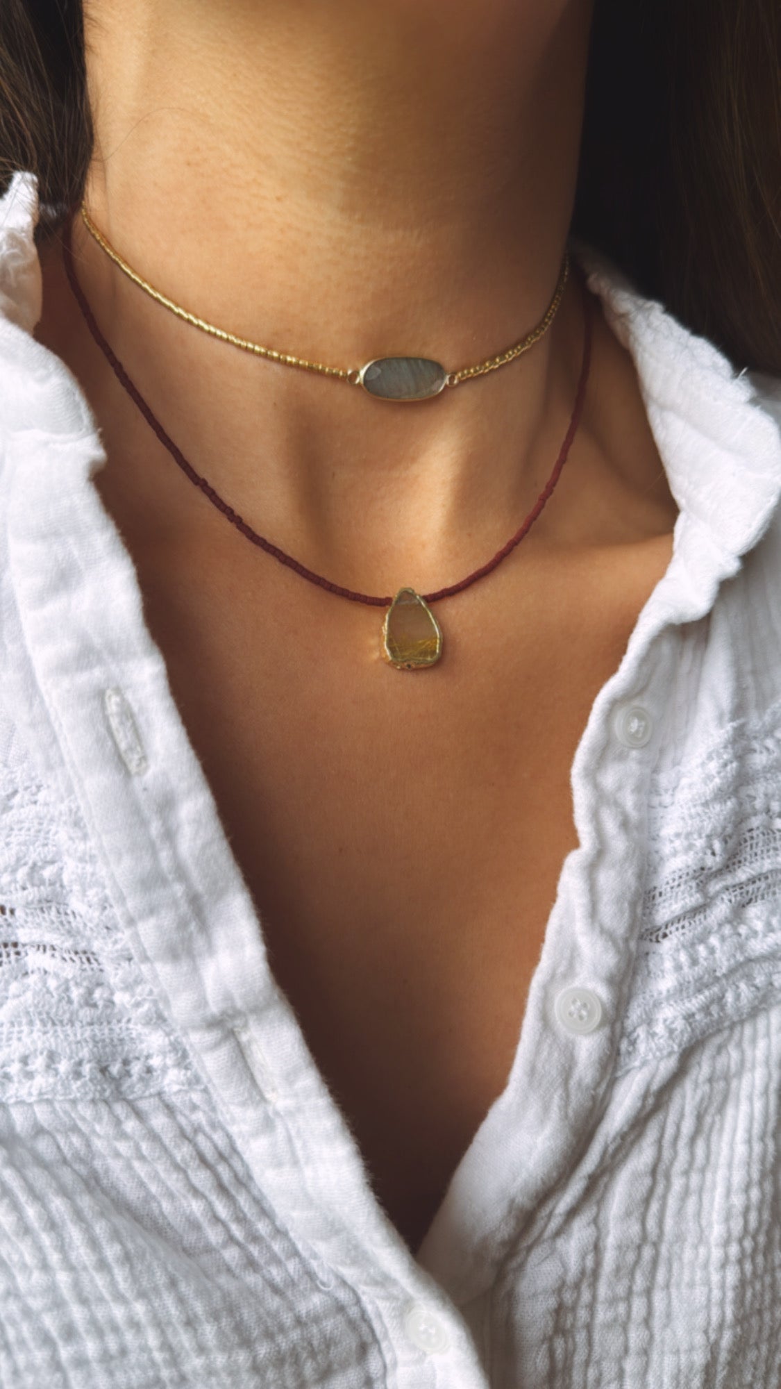 Choker Isis Labradorita