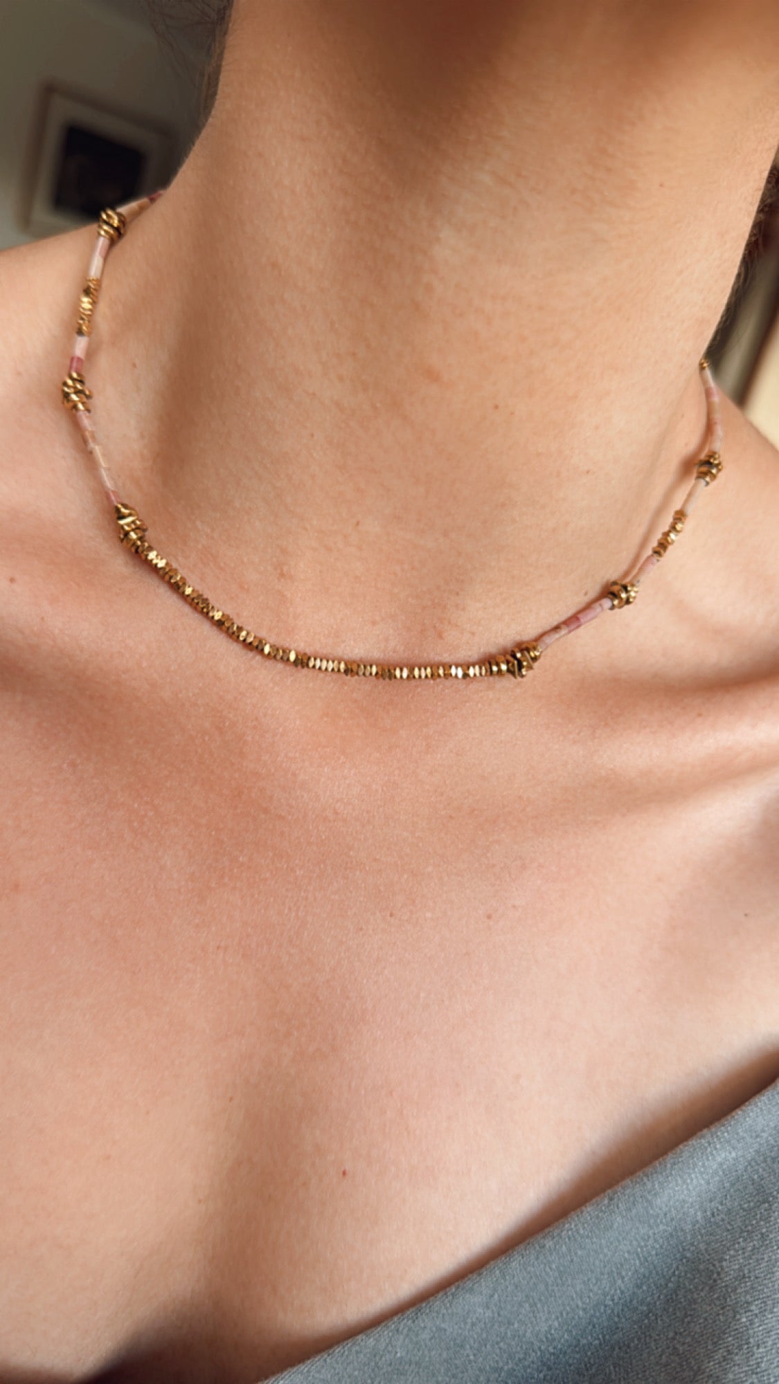 Collar Élise Ópalo Rosa