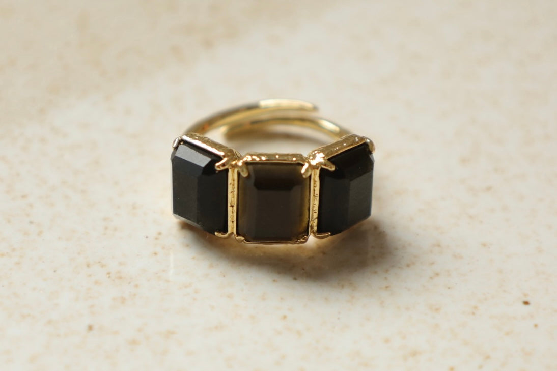 Anillo Enna Obsidiana