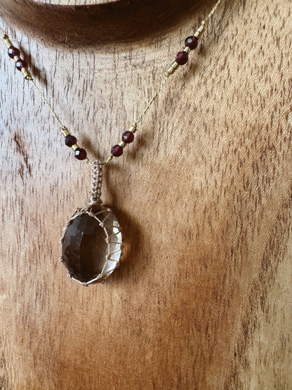 Collar Jaipur Cuarzo Ahumado
