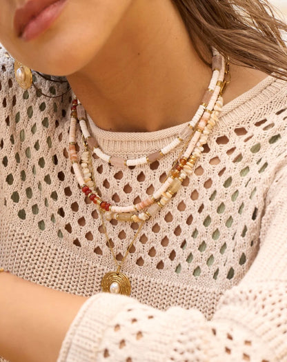 Collar Nola Ágata y Jaspe Verde
