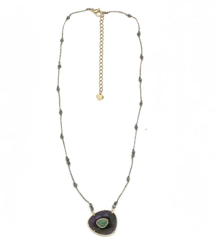 Collar Paulette Amatista