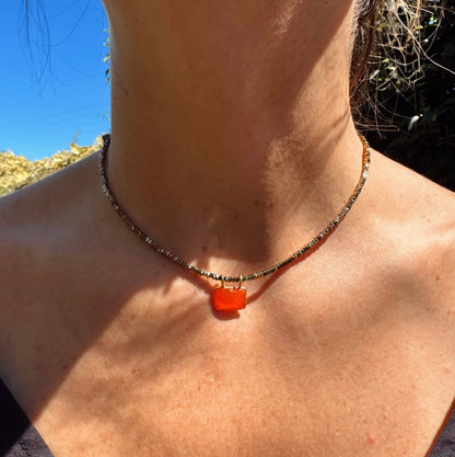 Collar Lara Cornalina