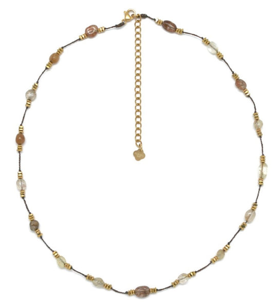 Collar Belle Cuarzo Rutilado