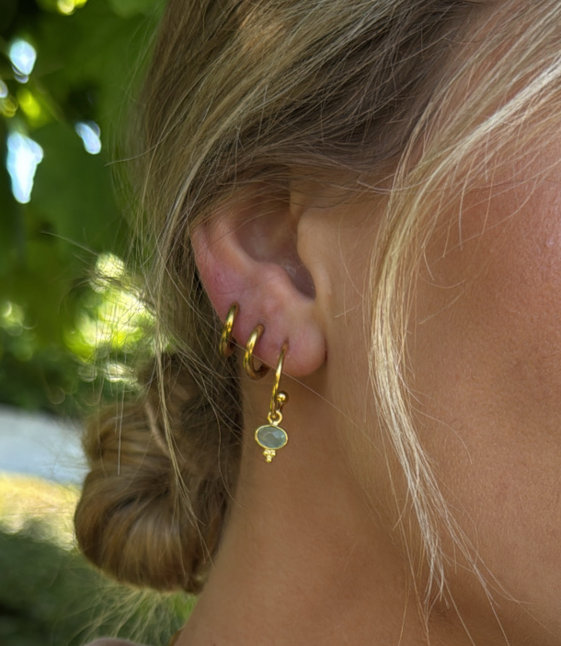 Aros Cádiz Aguamarina