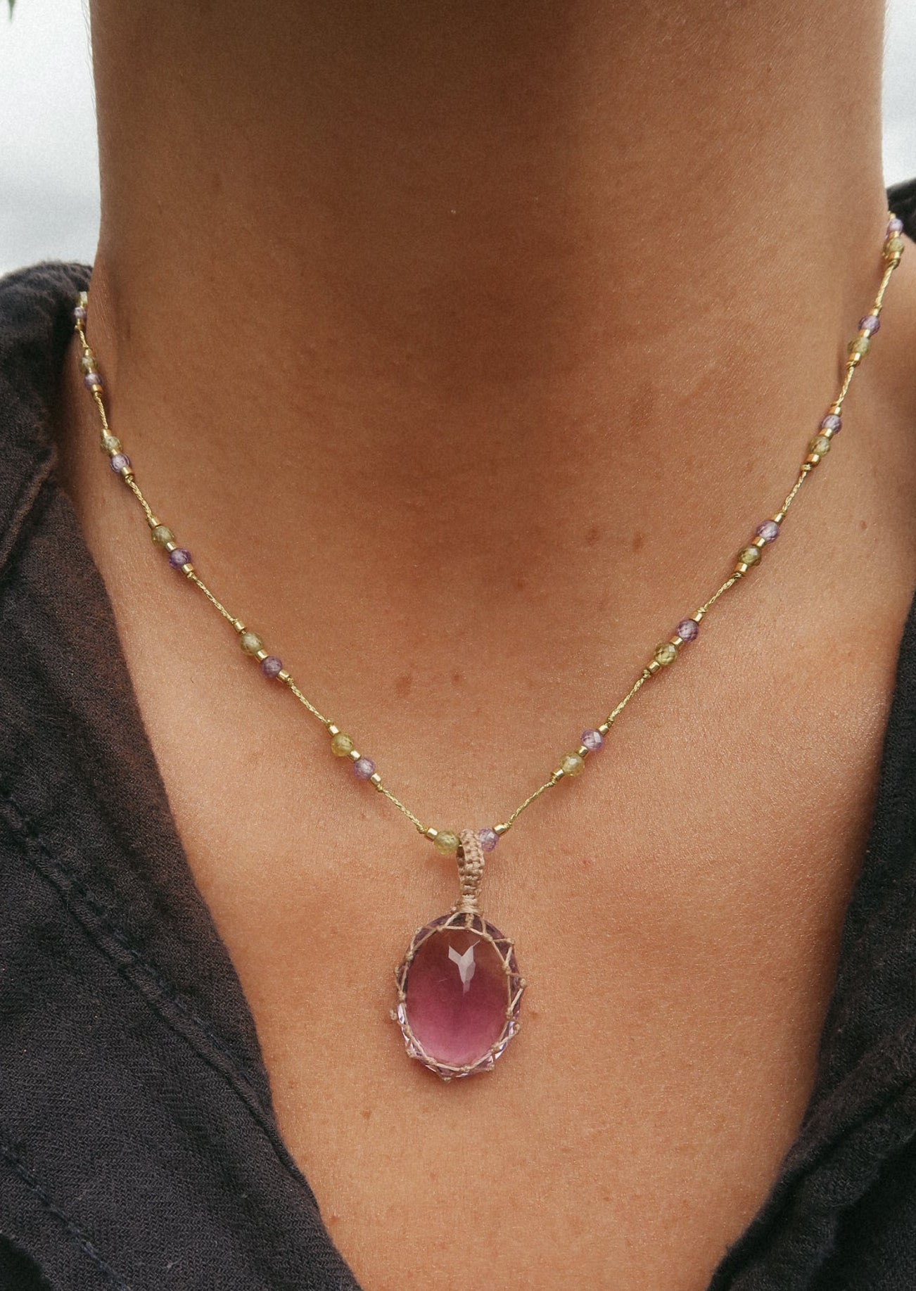 Collar Jaipur Amatista Corto #2